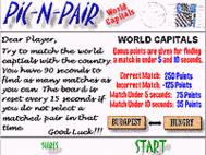 World Capitals Pic-N-Pair screenshot